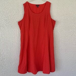 The Limited embroidered sleeveless lined dress side zipper size 22W